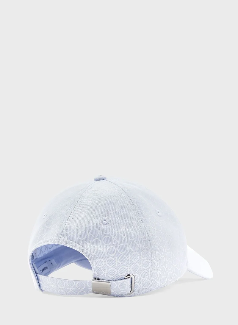 CALVIN KLEIN Monogram Detailed Curved Peak Cap