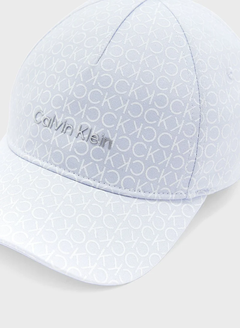 CALVIN KLEIN Monogram Detailed Curved Peak Cap