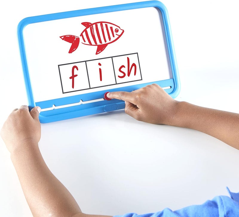 hand2mind hand2mind Elkonin Boxes Magnetic Dry Erase Boards Set Phonemic Awareness Speech Therapy Materials Letter Sounds for Kindergarten Phonics Science of Reading Manipulatives Set of 8 - Image 4