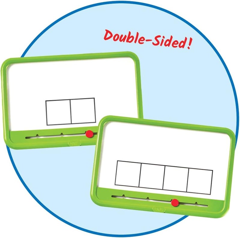 hand2mind hand2mind Elkonin Boxes Magnetic Dry Erase Boards Set Phonemic Awareness Speech Therapy Materials Letter Sounds for Kindergarten Phonics Science of Reading Manipulatives Set of 8 - Image 5