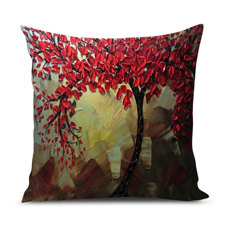 BMRGIFTS Jute Fabric Designer Decorative Printed Cushion Cover Decorations for Sofa Living Room Set of 5 16 x 16 inch Multi (MULTIMFCC2) - Image 3