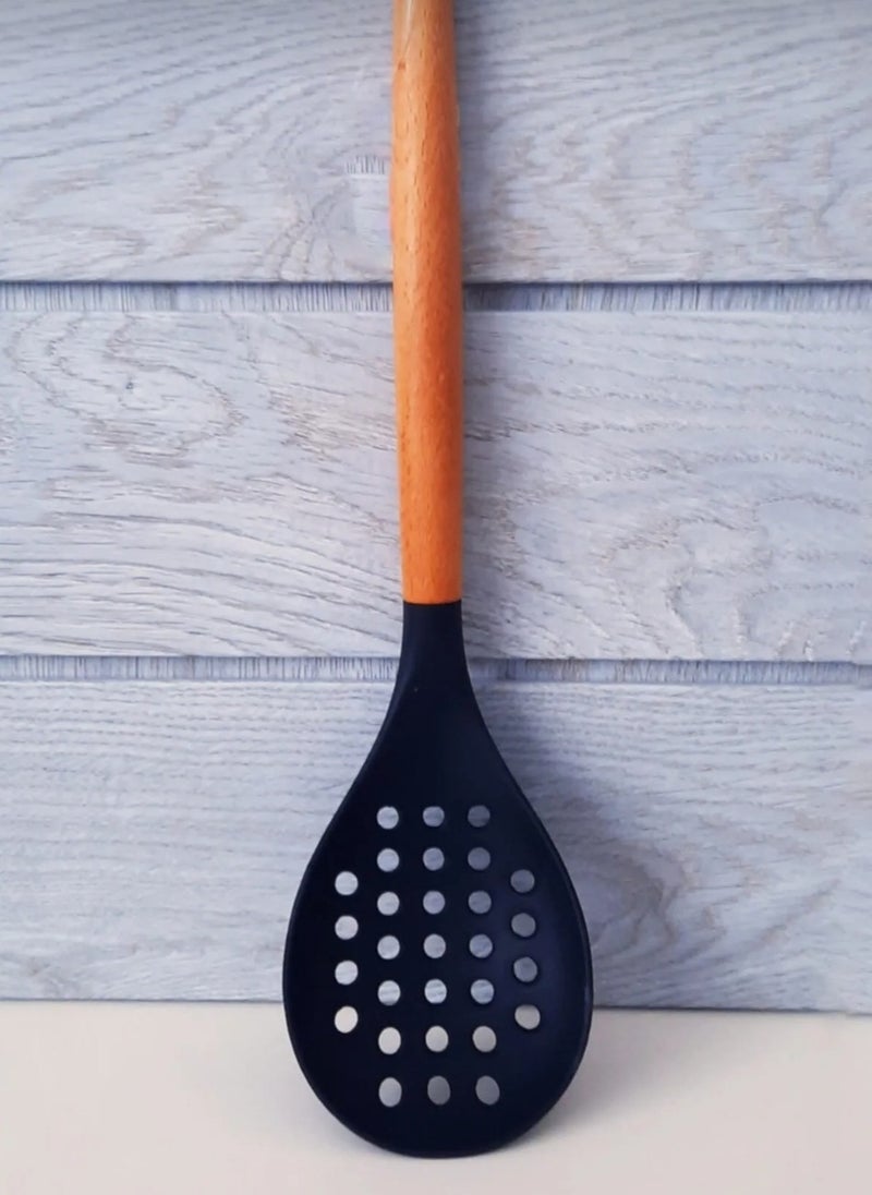 Black Colander with Bamboo Handle - pzsku/ZAB9A1549D686C806D852Z/45/_/1730556990/fdc0476f-8dcc-49c5-b0bf-d5805b7b2a3a