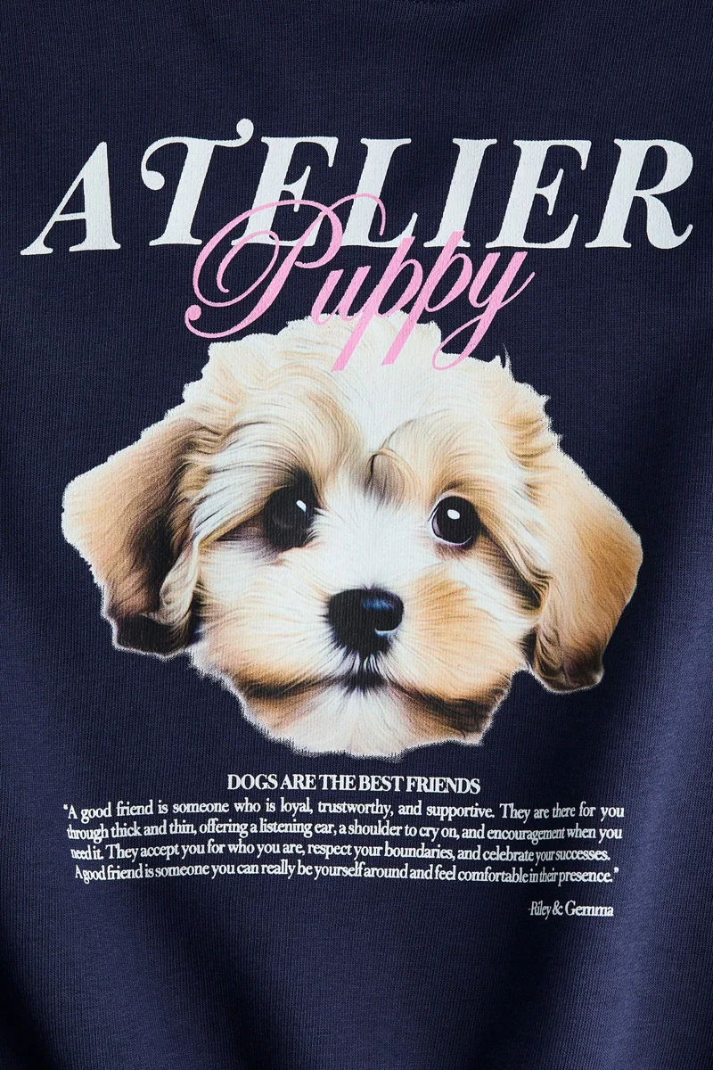 H&M Motif-detail hoodie