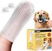 Jasper Dog Toothbrush 360 Finger Toothbrush for Dogs Cats Clear 2Pack - Image 1