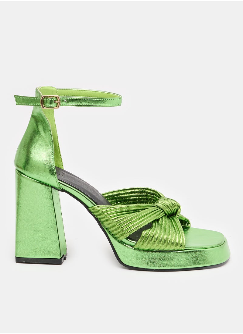 TGS Knotted Platform Heels  - Image 1