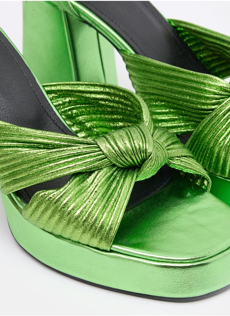 TGS Knotted Platform Heels  - Image 4