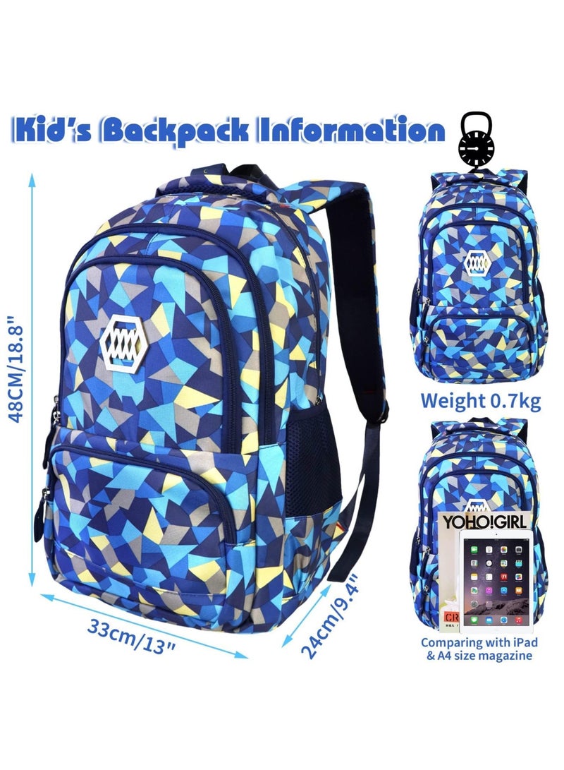 TAPIT Rolling Toddler Backpack Set for Girls and Boys Kids Luggage Set Kids School Backpacks with Wheels for Children Adults (Blue) - Image 3