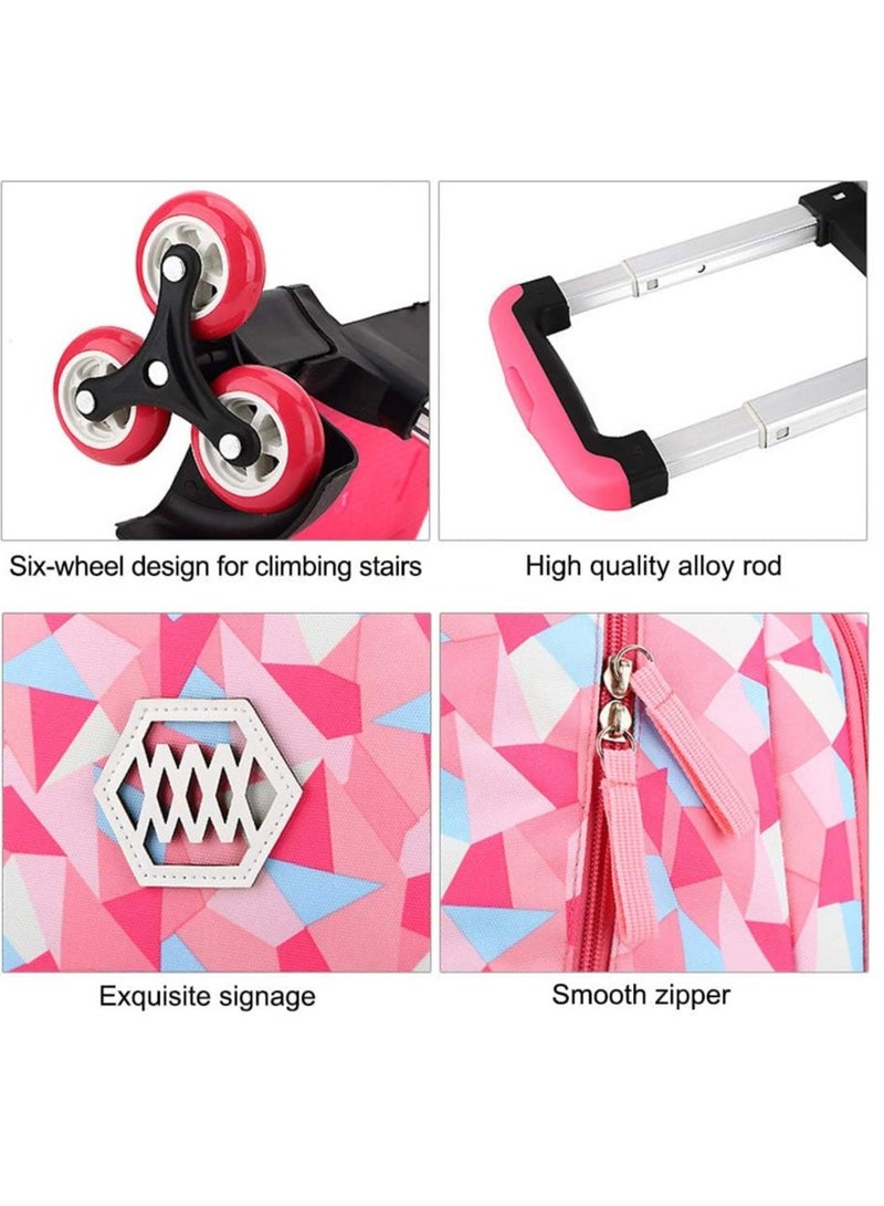 TAPIT Rolling Toddler Backpack Set for Girls and Boys Kids Luggage Set Kids School Backpacks with Wheels for Children Adults (Blue) - Image 5