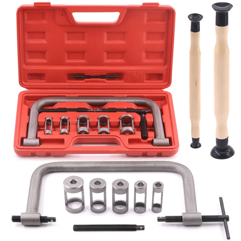 Tanstic 12Pcs Valve Spring Compressor with Valve Lapper Set Auto Compression CClamp Tool Service Kit with Valve Lapping Grinding Stick Tool for Motorcycle ATV Car Small Engine Vehicle Equipment