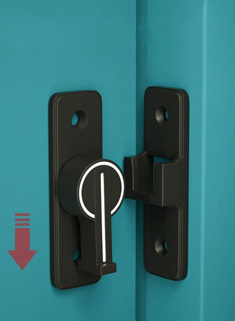 Excefore 90 Degree Right Angle Door Lock, Heavy Duty Flip Door Latch Bolt Lock cam Lock Door and Window Push-Pull Lock Rod Bolt barn Push-Pull Door Lock (Luminous Tone)  - Image 4
