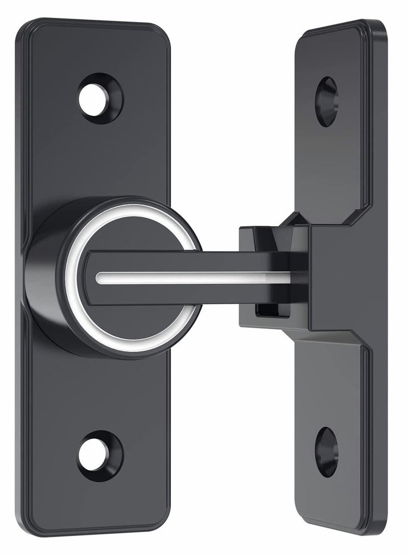 Excefore 90 Degree Right Angle Door Lock, Heavy Duty Flip Door Latch Bolt Lock cam Lock Door and Window Push-Pull Lock Rod Bolt barn Push-Pull Door Lock (Luminous Tone)  - Image 1