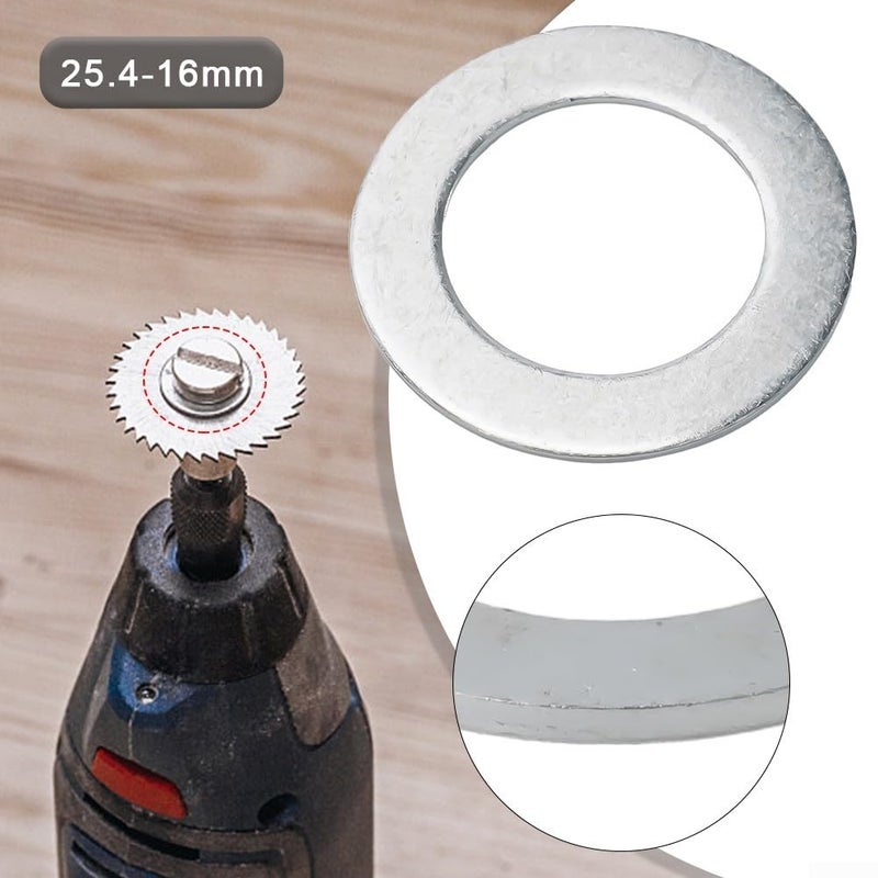 Circular Saw Blade Reduction Ring Set 25 4 16mm Metal Conversion Bushings Arbor Hole Adjustments - Image 5