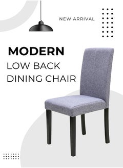 Back and Seat Gray fabric and Legs Dark Brown