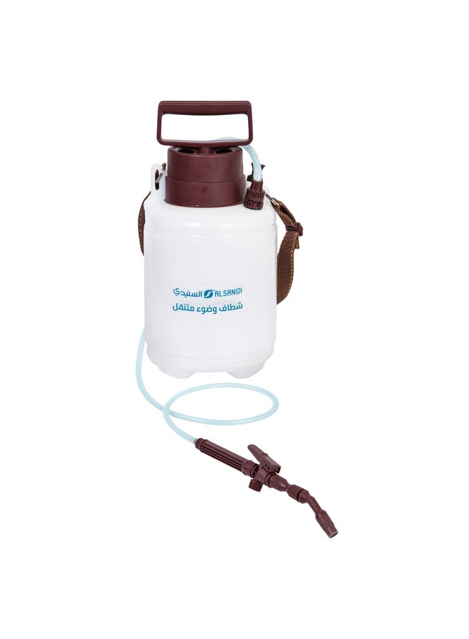 AL SANIDI Portable Bidet for Outdoor Trips, Brown*White, capacity 3 L - Image 3