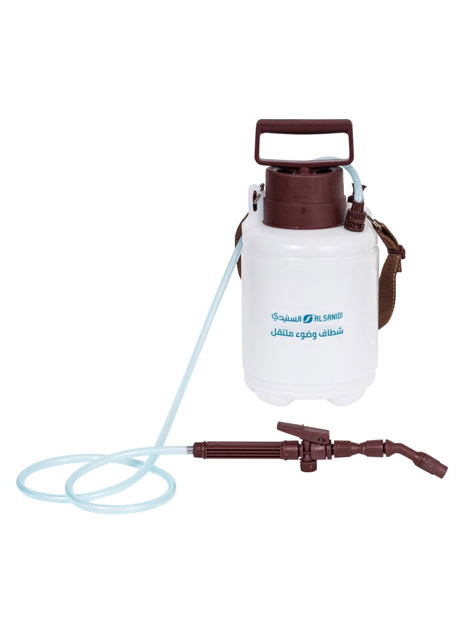 AL SANIDI Portable Bidet for Outdoor Trips, Brown*White, capacity 3 L - Image 2