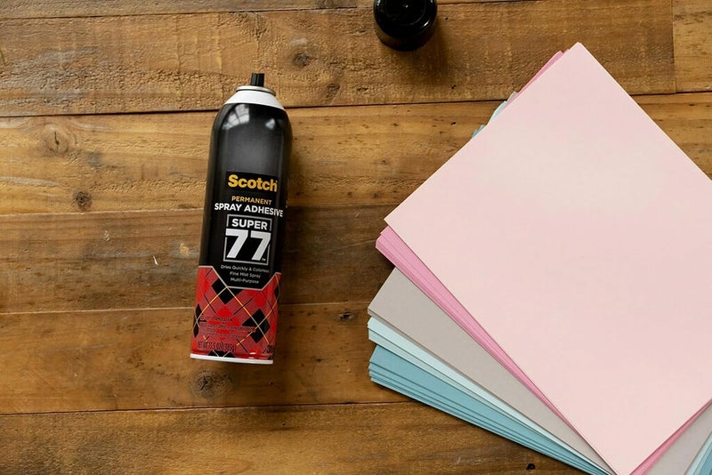 Scotch  Multi-Purpose Spray Adhesive 13.57 Oz (385Gr) Transparent Color Multipurpose Adhesive Spray Bonds To Fabric, Cardboard, Plastic, Metal, Wood And More Glue Super Glue 1 Bottle/Pack - Image 1