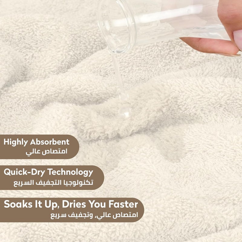 دونيتيلا بريميوم 100% قطن ممشط مجموعة منشفة حمام كبيرة من قطعة واحدة (85 سم × 172 سم)، 600 جرام لكل متر مربع منشفة كبيرة، ناعمة، ماصة، سريعة الجفاف، مناشف مثالية للحمام، الصالة الرياضية، المنتجع الصحي والفندق - Image 4
