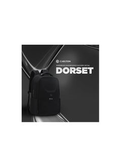 Carlton CARLTON Laptop Backpack 20L With Rain Cover Pockets for Hard drive Passport Pocket & Air Cushion System | Jet Black | Dorset 01, One Size  - Image 3