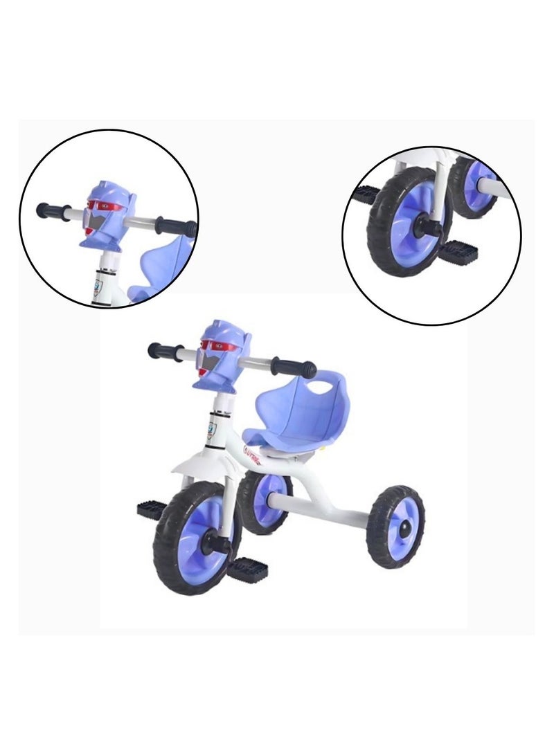 Cute ninos Beautifully Designed Tricycle for Kids Ages 2-6, 3 Wheel Basket Rear Frame Blue  - Image 2