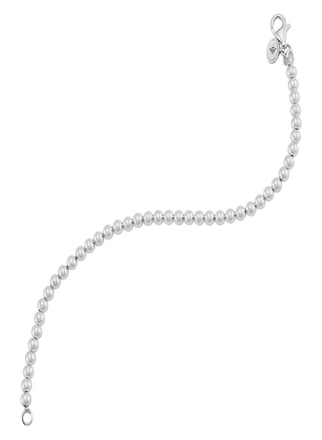 Silpada 'Beaded Features' Bracelet in Sterling Silver, 7.5" (4mm) - Image 4