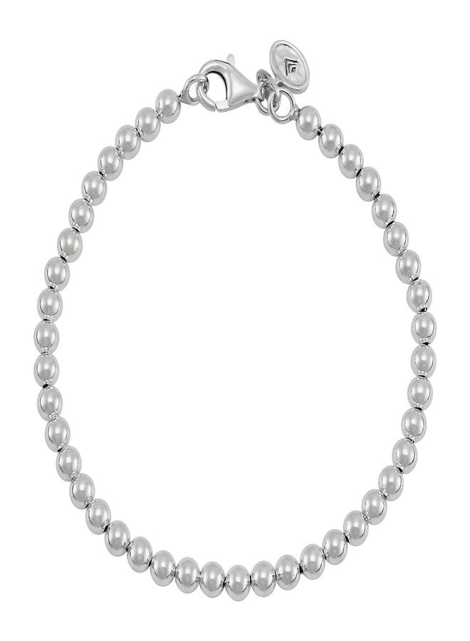 Silpada 'Beaded Features' Bracelet in Sterling Silver, 7.5" (4mm) - Image 2