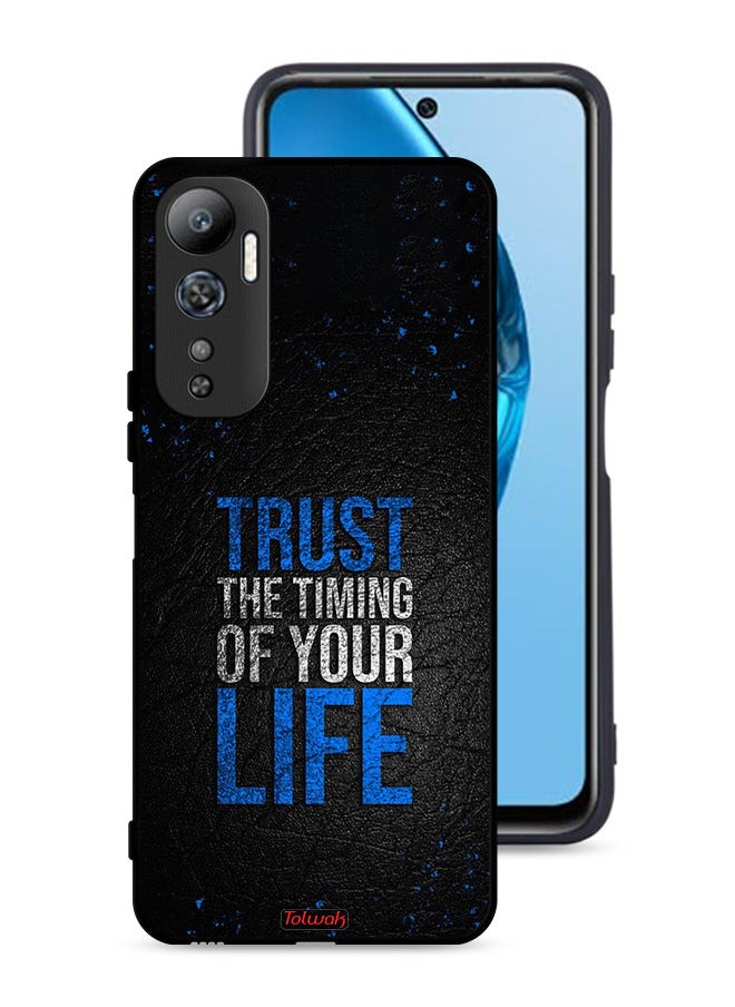 Tolwak Infinix Hot 20 4G Protective Case Cover Trust The Timing Of Your Life  - Image 1