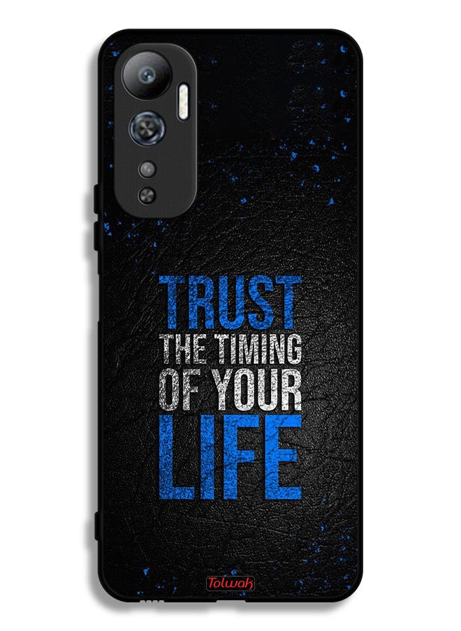 Tolwak Infinix Hot 20 4G Protective Case Cover Trust The Timing Of Your Life  - Image 2