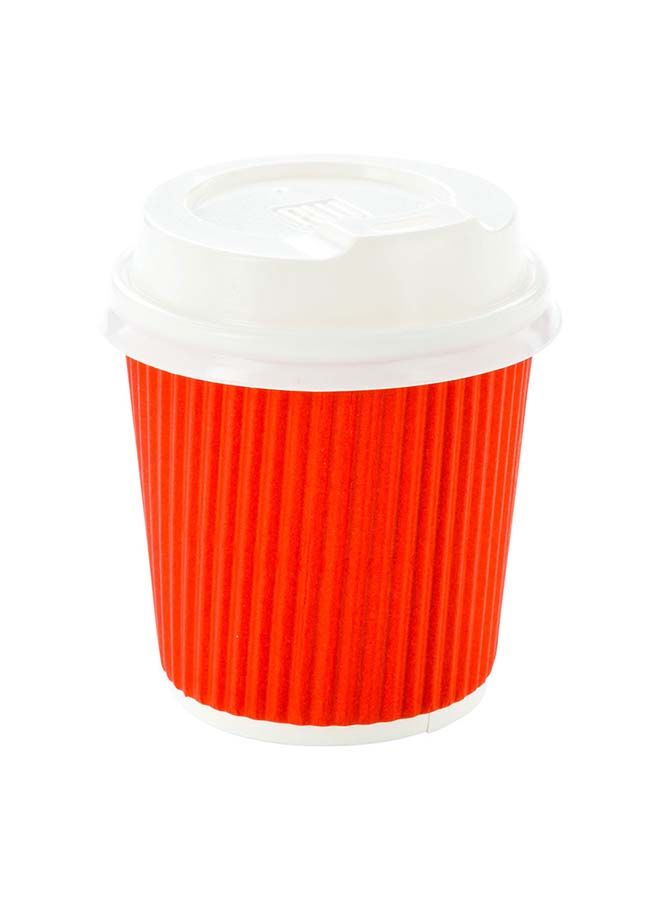 Restaurantware-LIDS ONLY: 25-CT Disposable White Lid for 4-OZ Coffee and Tea Cups: Perfect for Coffee Shops, Juice Shops, and Restaurant Takeout - Recyclable Polystyrene Cup Lid - Image 1