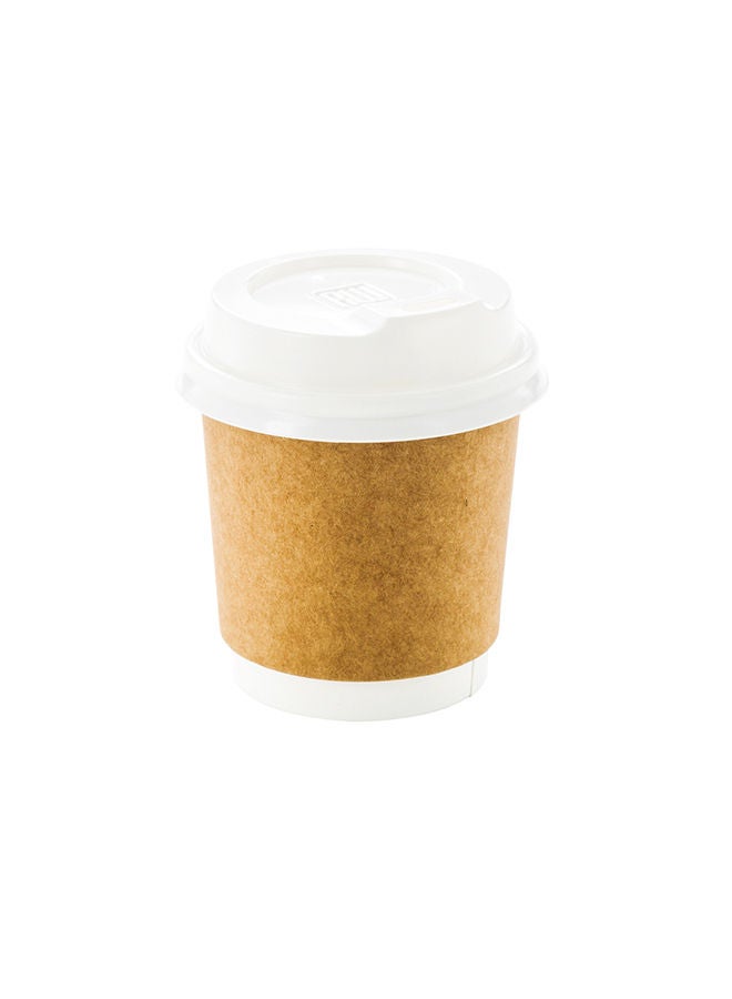 Restaurantware-LIDS ONLY: 25-CT Disposable White Lid for 4-OZ Coffee and Tea Cups: Perfect for Coffee Shops, Juice Shops, and Restaurant Takeout - Recyclable Polystyrene Cup Lid - Image 2