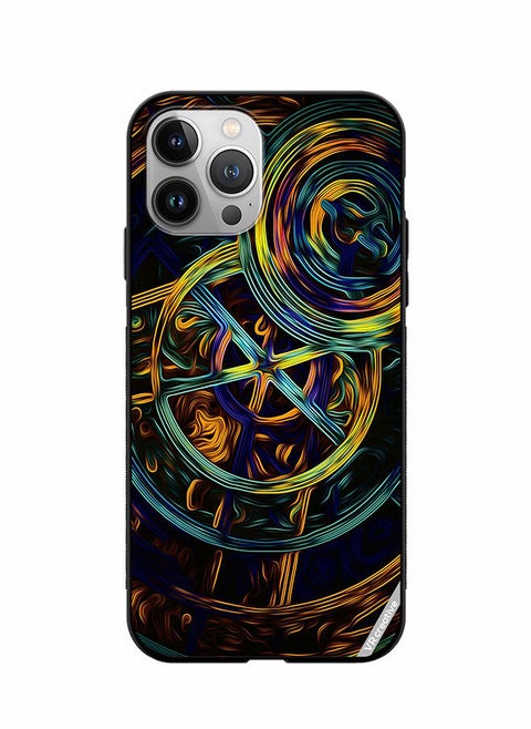 Protective Case Cover For Apple iPhone 11 Pro Abstract Design Multicolour