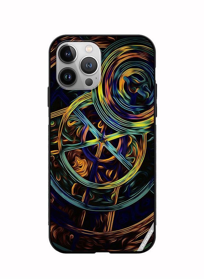 Protective Case Cover For Apple iPhone 11 Pro Abstract Design Multicolour