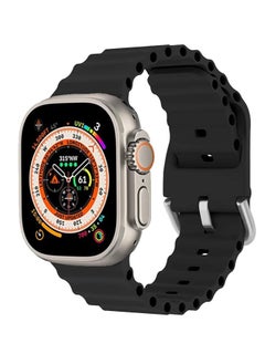 "Ocean Band for Apple Watch – Adjustable Soft Silicone Sport Band, 49mm to 38mm, Breathable Elastic Wristband for Series Ultra, 8, 7, SE, 6, 5, 4, 3, 2, 1"