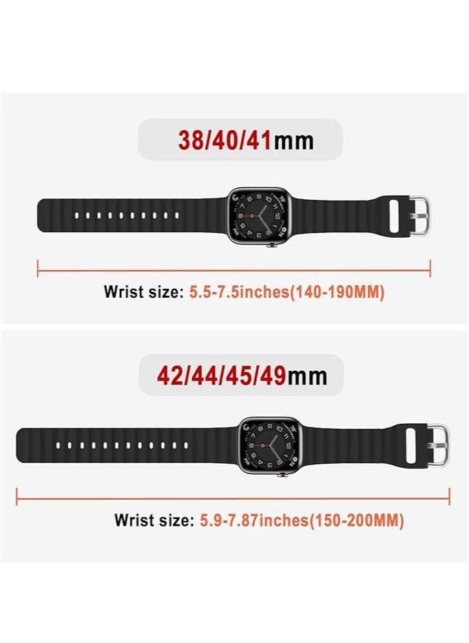 ELTRAZONE - "Ocean Band for Apple Watch – Adjustable Soft Silicone Sport Band, 49mm to 38mm, Breathable Elastic Wristband for Series Ultra, 8, 7, SE, 6, 5, 4, 3, 2, 1" - Image 1
