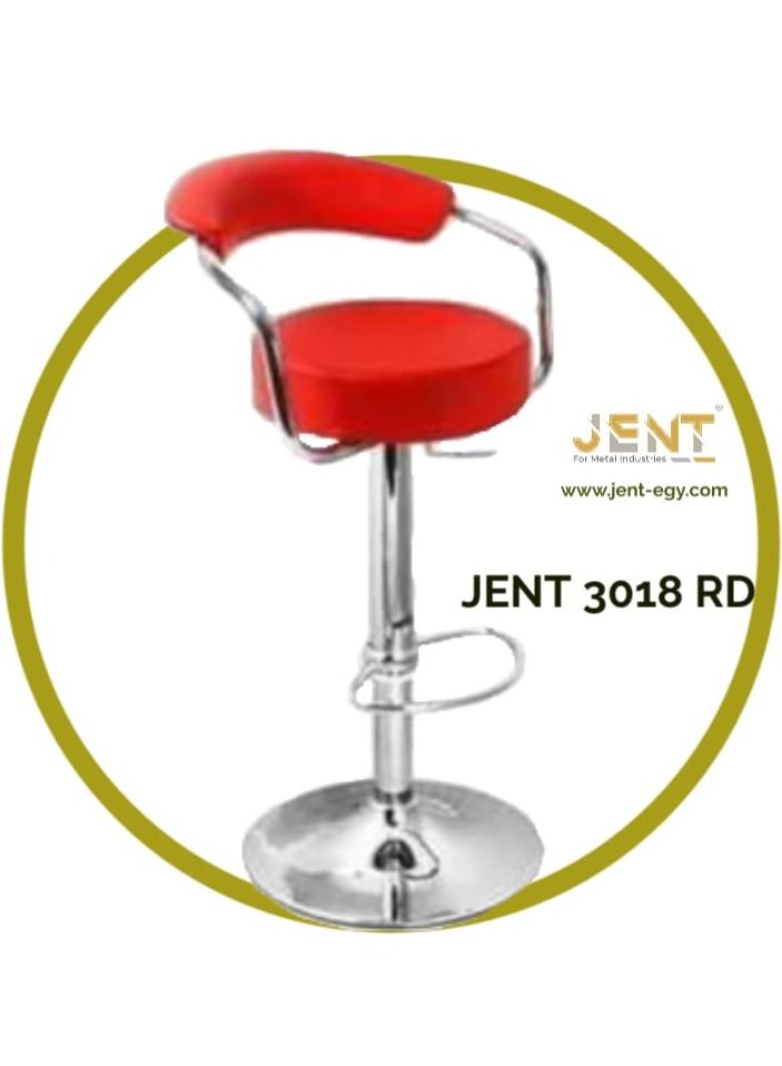 جينت كرسى بار استانلس احمر