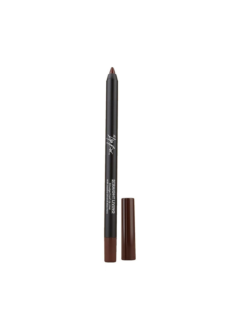 The Lip Bar - The Lip Bar  Straight Line Lip Liner  Vegan  Cruelty Free  Straight Living  Deep Brown - Image 1