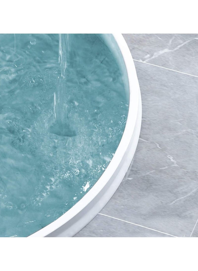 39 Inch Shower Threshold Water Dam Collapsible Bath Shower Barrier Water Stopper Retention System Dry and Wet Separation for Bathroom Kitchen and More (3.3ft) - Image 2