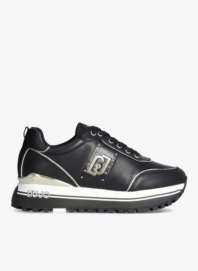 Liu Jo Black leather platform sneakers