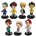 SurpriseSeptember Surprise September 7pcs Cake Toppers Character Set Action Figures Toys Mini Figurines Dolls Birthday Party Supplies Car Desktop Birthday Decorations B - Image 3