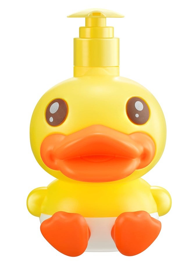 PURITY BABE Cute Soap Dispenser for Kids Gift,Fun Dispenser for Bathroom Kitchen Countertop Vanity fit Lotion Shampoo Shower Hand Sanitizer,Animal Yellow Duck Themed Soap Bottle with Pump Bath Accessories - Image 1