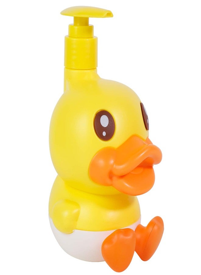 PURITY BABE Cute Soap Dispenser for Kids Gift,Fun Dispenser for Bathroom Kitchen Countertop Vanity fit Lotion Shampoo Shower Hand Sanitizer,Animal Yellow Duck Themed Soap Bottle with Pump Bath Accessories - Image 2