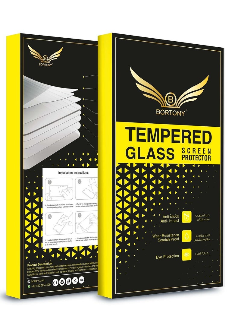 BORTONY Tempered Glass Screen Protector For Samsung Galaxy Note10 lite Clear - Image 2