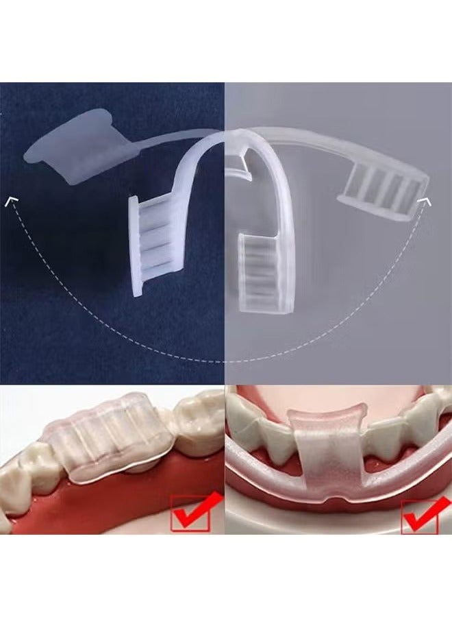 اتش واي 4 قطع حارس النوم حماية كاملة للأسنان صرير الأسنان واقي الفم ليلة عالمية ليلة ليلة واقي الأسنان طحن حارس الليل للبالغين مناسبة للنوم ليلا - Image 4
