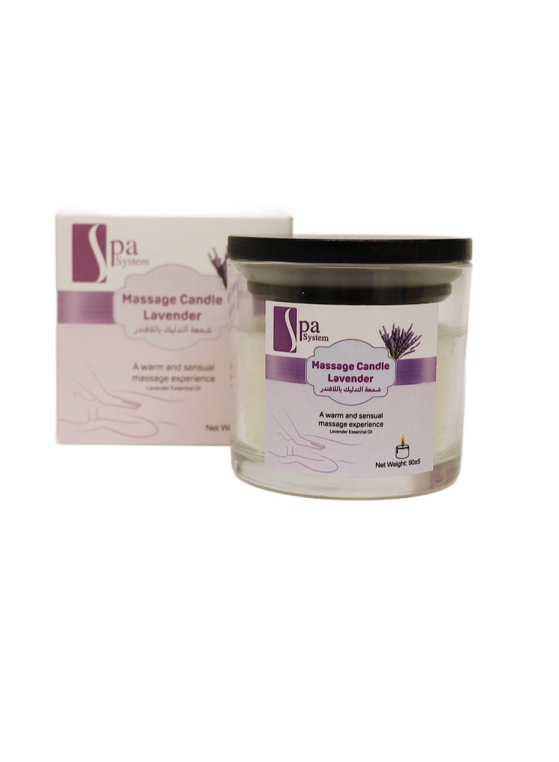 Spa System Lavender Massage Candle