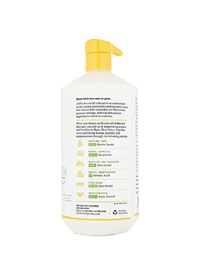 Alaffia Everyday Coconut Conditioner Normal To Dry Hair Moisturizing Support Of Scalp And Hair With Ginger Coconut Oil And Shea Butter Fair Trade Coconut Lime 32 Fl Oz - Image 3