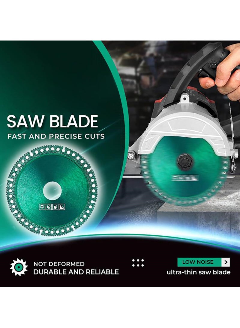 Barakah 4 Inch Indestructible Discs for Grinder, 5Pcs Diamond Cutting Wheels for Glass, Wood, Stone, Metal, Ceramic Tile - Image 3