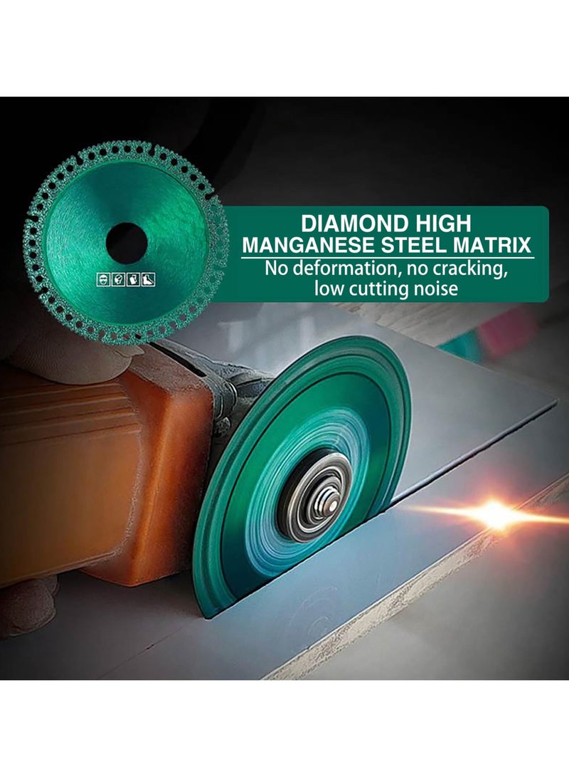 Barakah 4 Inch Indestructible Discs for Grinder, 5Pcs Diamond Cutting Wheels for Glass, Wood, Stone, Metal, Ceramic Tile - Image 2