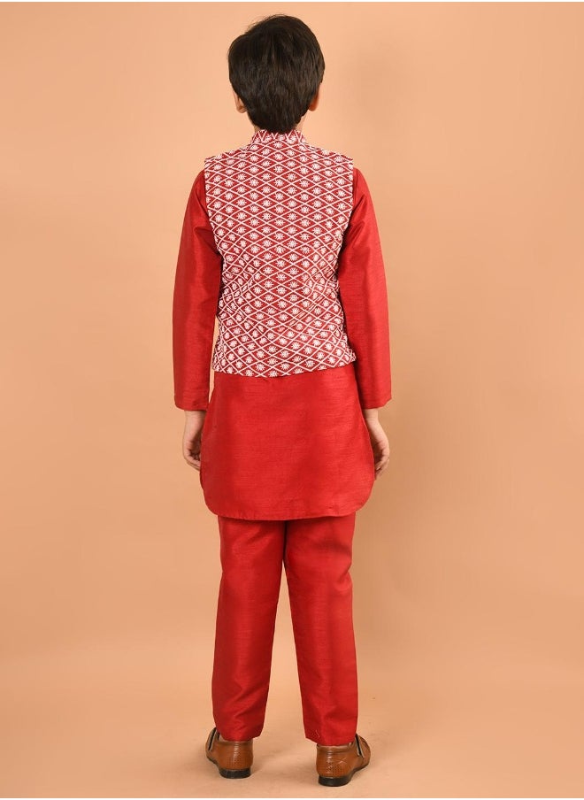 LILPICKS - Kurta Pajama Set with Nehru Jacket - Image 1