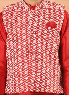 LILPICKS Kurta Pajama Set with Nehru Jacket  - Image 4