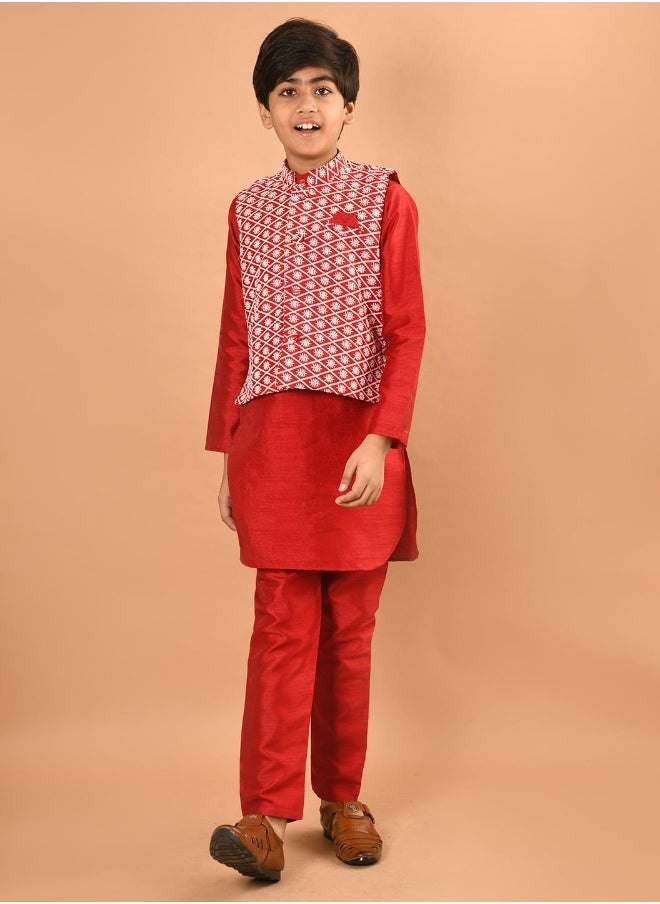 LILPICKS - طقم بيجامة كورتا مع سترة نهرو - Image 1