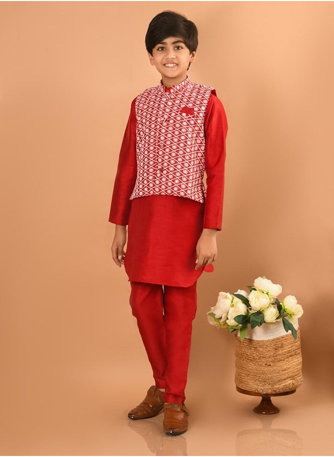 LILPICKS - طقم بيجامة كورتا مع سترة نهرو - Image 1